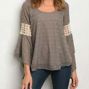 🌸Arrived!🌸 VaVa by Joy Han Unique Gray top NWT